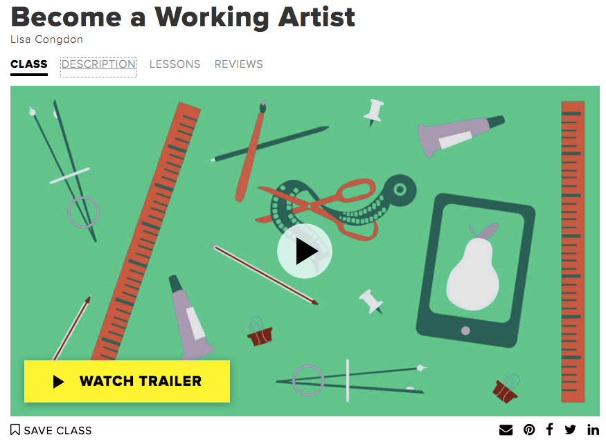 Becoming A Working Artist Online Course