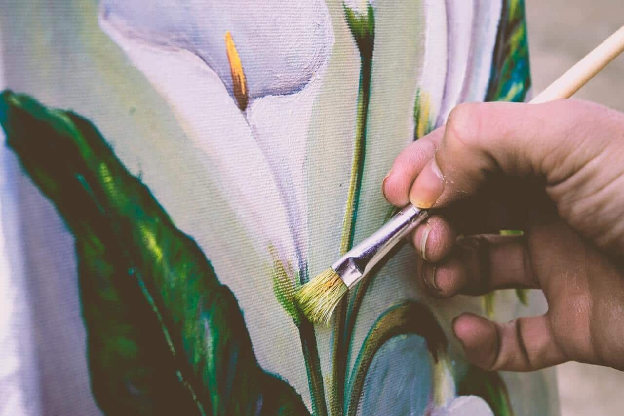 How to paint flowers 